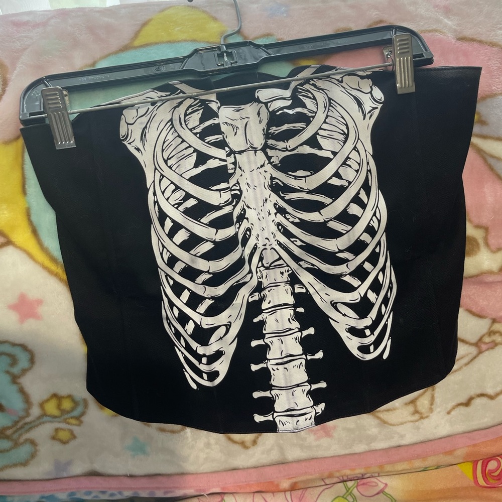 Skeleton Corset Top- Dolls Kill